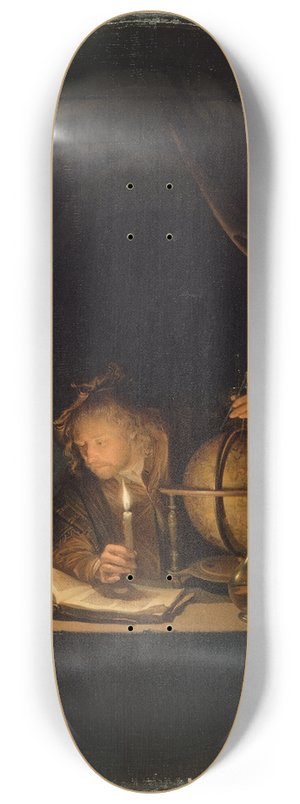 Gerrit Dou - Astronomer by Candlelight 8.25 inch art skate deck Gerrit Dou - Astronomer by Candlelight 8.25 inch art skate deck
