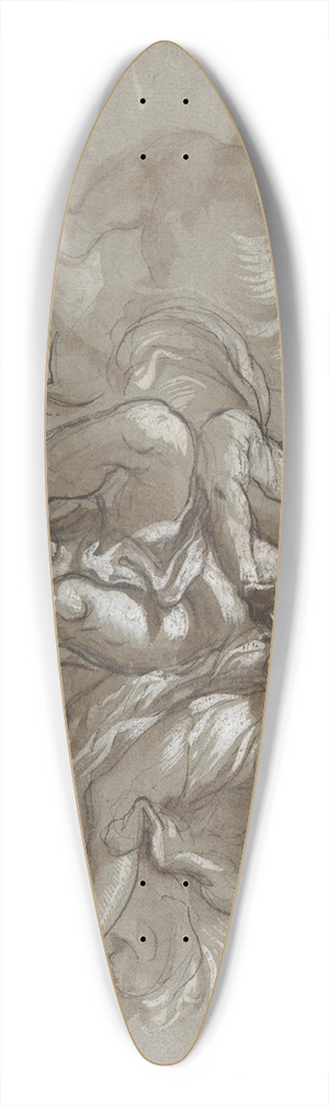 Lorenzo De' Ferrari - Aurora and Cephalus 39.3 inch art pintail longboard deck