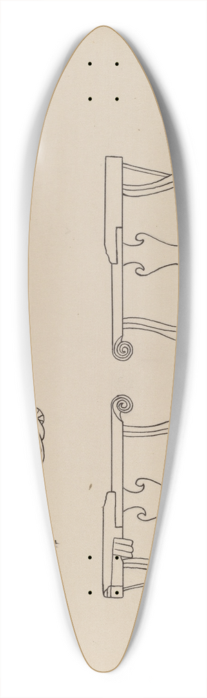Lorenz Rothkranz - Corner chair 39.3 inch art pintail longboard deck