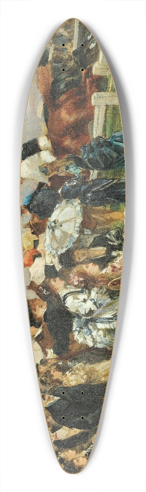 Louis Abel-Truchet - At the races 39.3 inch art pintail longboard deck