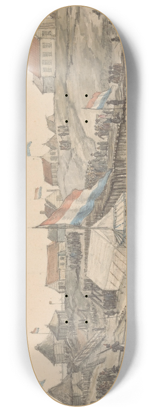 Gerrit Lamberts - Eerstesteenlegging voor de Willemssluis, 1820 8.25 inch art skate deck Gerrit Lamberts - Eerstesteenlegging voor de Willemssluis, 1820 8.25 inch art skate deck