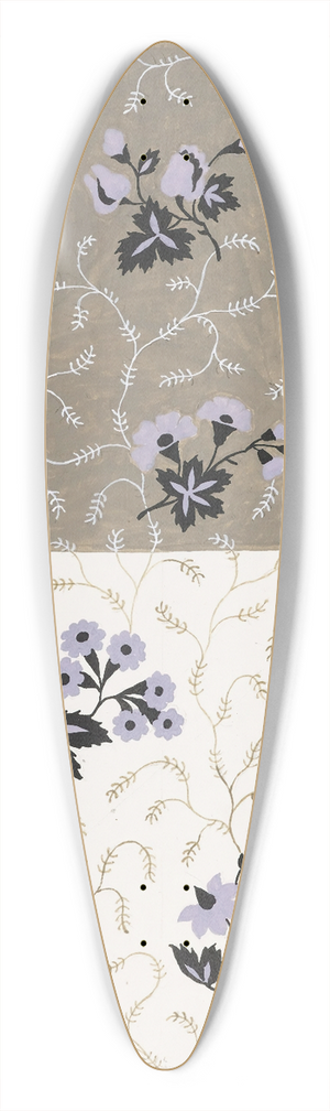 Louis-Albert DuBois - Design for a Printed Textile 39.3 inch art pintail longboard deck