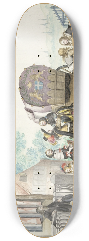 Gesina ter Borch - Aankomst bij een landhuis 8.25 inch art skate deck