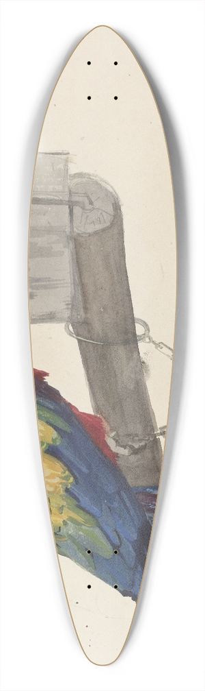 Louis-Charles Bombled - Parrot 39.3 inch art pintail longboard deck
