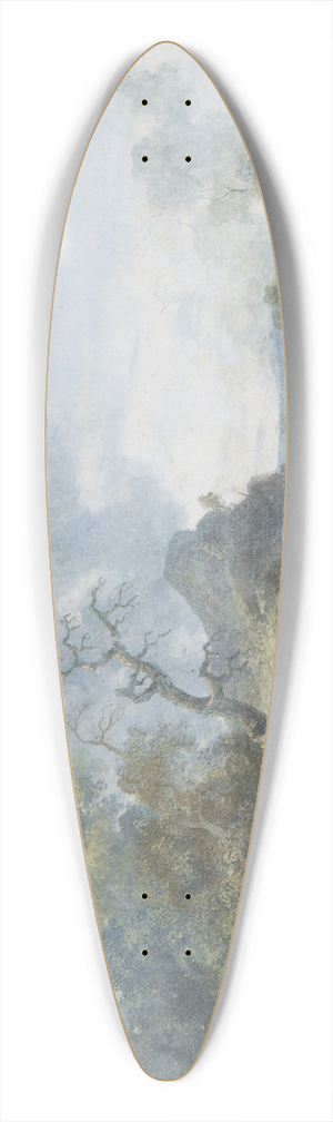 Louis Gabriel Moreau - Shepherdess near a Waterfall 39.3 inch art pintail longboard deck