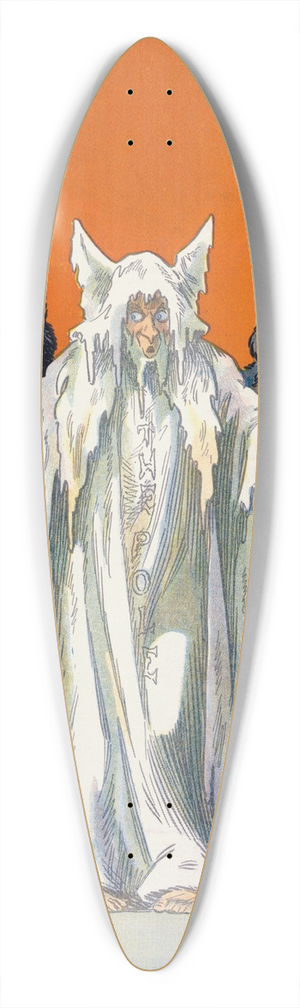 Louis Glackens - A coldness between them 39.3 inch art pintail longboard deck