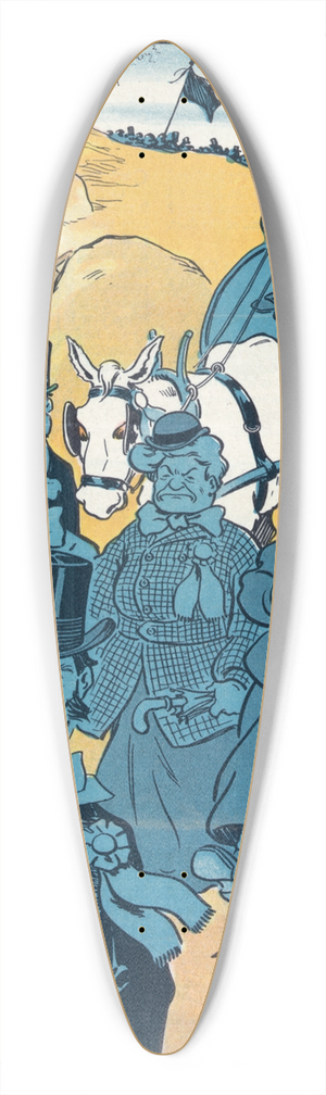Louis Glackens - Marching through Georgia 39.3 inch art pintail longboard deck
