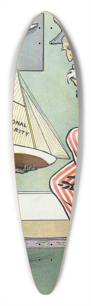 Louis Glackens - The same old model 39.3 inch art pintail longboard deck