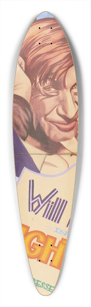 Louis Glackens - Will Rogers 39.3 inch art pintail longboard deck