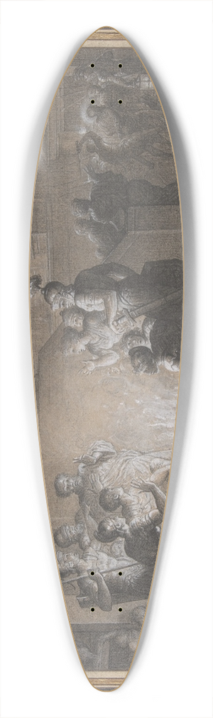 Louis Lafitte - The Denial of Saint Peter 39.3 inch art pintail longboard deck