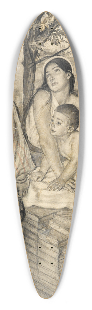 Louis Legrand - Le Fils du Charpentier 39.3 inch art pintail longboard deck