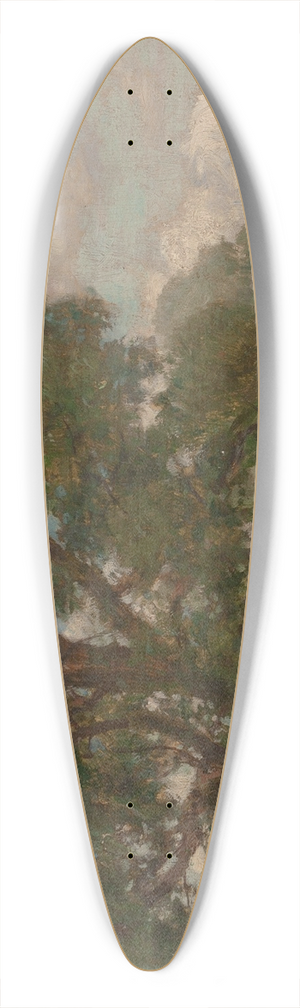 Louis Loeb - Pastoral Landscape 39.3 inch art pintail longboard deck
