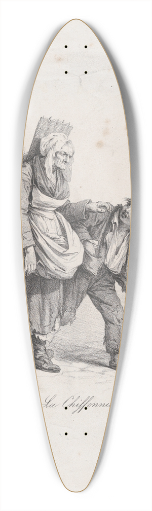 Louis Lopold Boilly - The Rag Picker 39.3 inch art pintail longboard deck