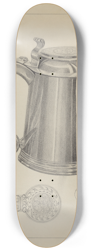 Giacinto Capelli - Silver Tankard 8.25 inch art skate deck