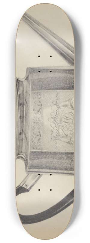 Giacinto Capelli - Silver Teapot with Tray 8.25 inch art skate deck