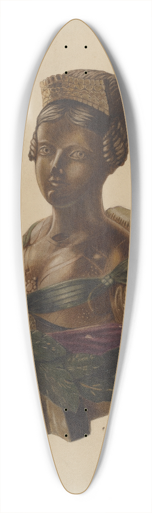 Louis Plogsted - Figurehead 39.3 inch art pintail longboard deck