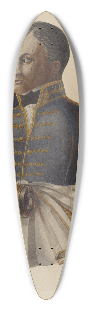Louis Plogsted - Ships Figurehead 39.3 inch art pintail longboard deck