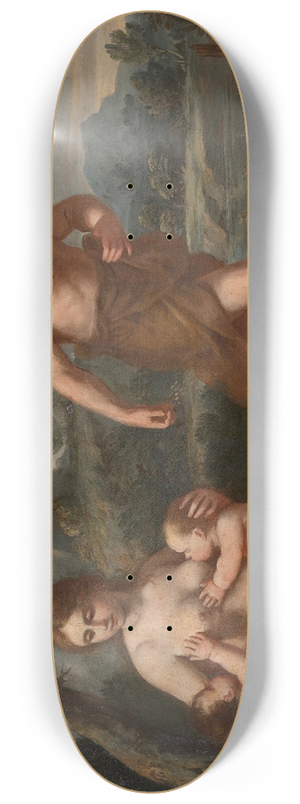 Giacinto Gimignani - Adam And Eve With Cain And Abel 8.25 inch art skate deck