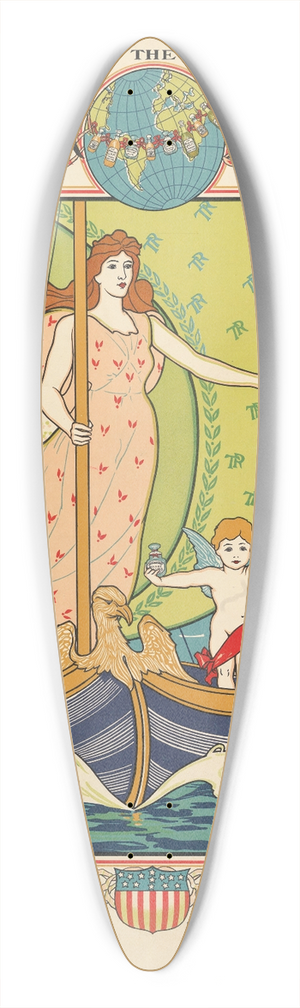 Louis Rhead - Ricksecker Perfumes 39.3 inch art pintail longboard deck