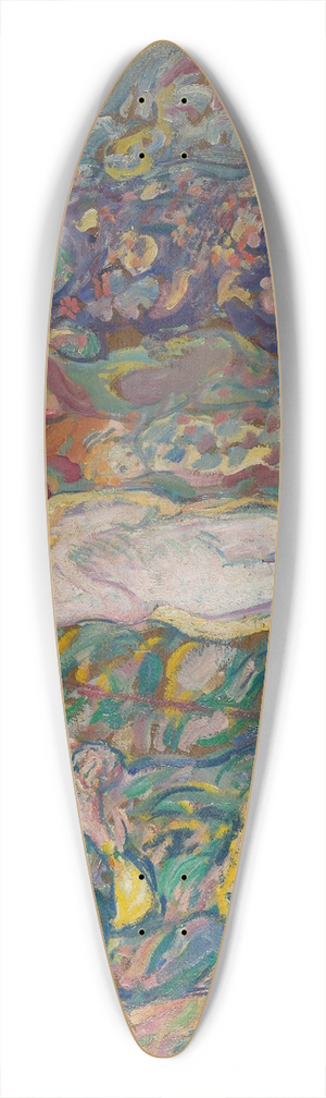 Louis Valtat - LEsclave blanche 39.3 inch art pintail longboard deck