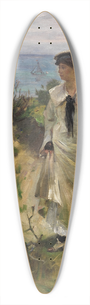 Lovis Corinth - Am Ostseestrand 39.3 inch art pintail longboard deck