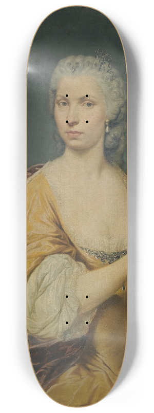 Giacomo Ceruti - Portrait Of A Princess, Dressed In An Ermine Gown 8.25 inch art skate deck