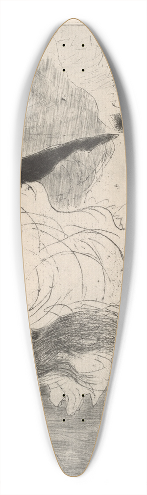 Lovis Corinth - Dancers (Tanzerinnen) 39.3 inch art pintail longboard deck