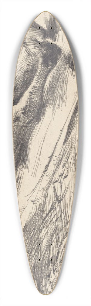 Lovis Corinth - Piet 39.3 inch art pintail longboard deck