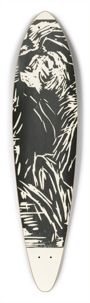 Lovis Corinth - Rckwrts gebeugter, weiblicher Akt 39.3 inch art pintail longboard deck