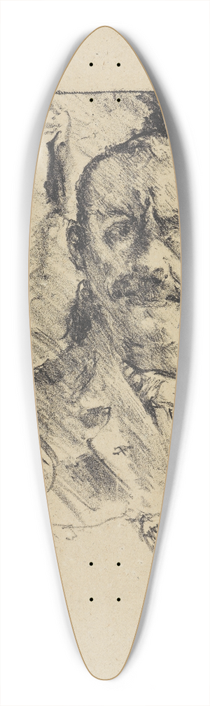 Lovis Corinth - Selbstbildnis 39.3 inch art pintail longboard deck