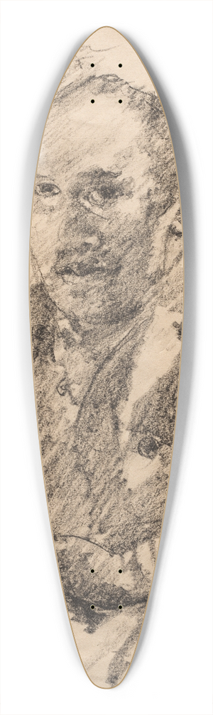Lovis Corinth - Self-Portrait 39.3 inch art pintail longboard deck