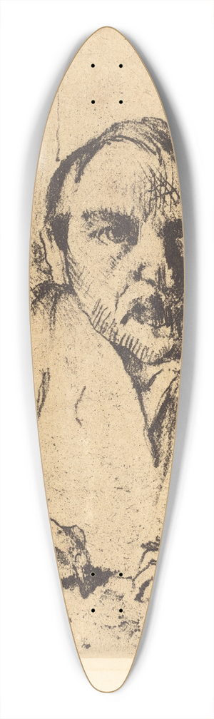 Lovis Corinth - Self-Portrait (Selbstbildnis) 39.3 inch art pintail longboard deck