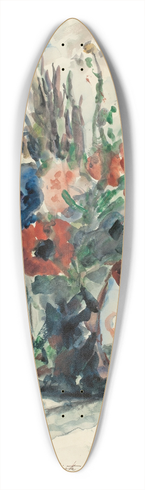 Lovis Corinth - Vase mit Blumen 39.3 inch art pintail longboard deck
