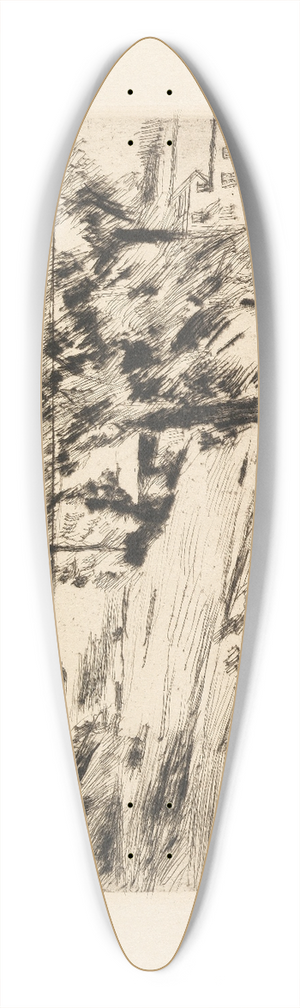 Lovis Corinth - Walchensee 39.3 inch art pintail longboard deck