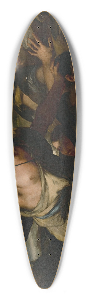 Luca Giordano - Samson Slaying The Philistines 39.3 inch art pintail longboard deck