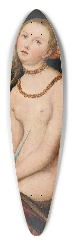 Lucas Cranach the Elder - Lucretia 39.3 inch art pintail longboard deck