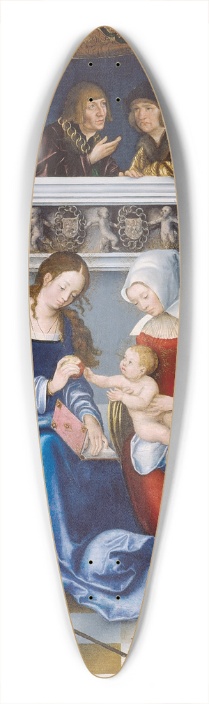 Lucas Cranach the Elder - The Holy Kinship 39.3 inch art pintail longboard deck