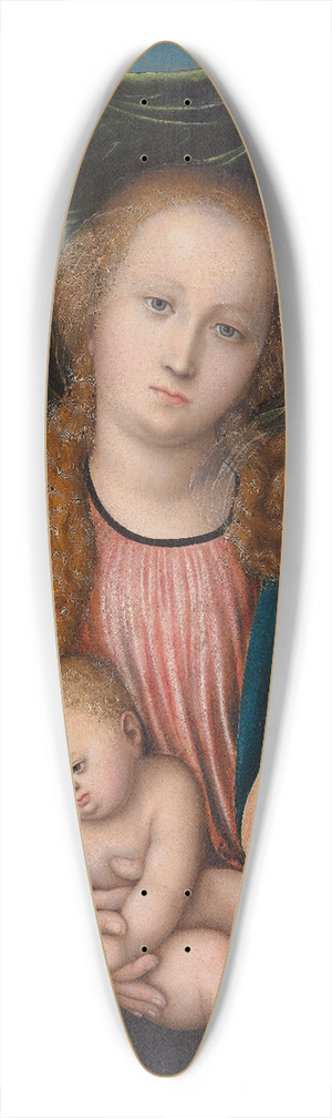 Lucas Cranach the Elder - Virgin and Child 39.3 inch art pintail longboard deck