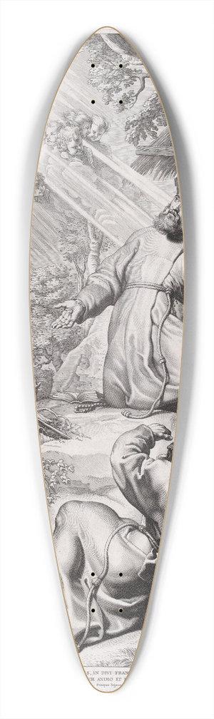 Lucas Emil Vorsterman - Saint Francis Receiving the Stigmata 39.3 inch art pintail longboard deck