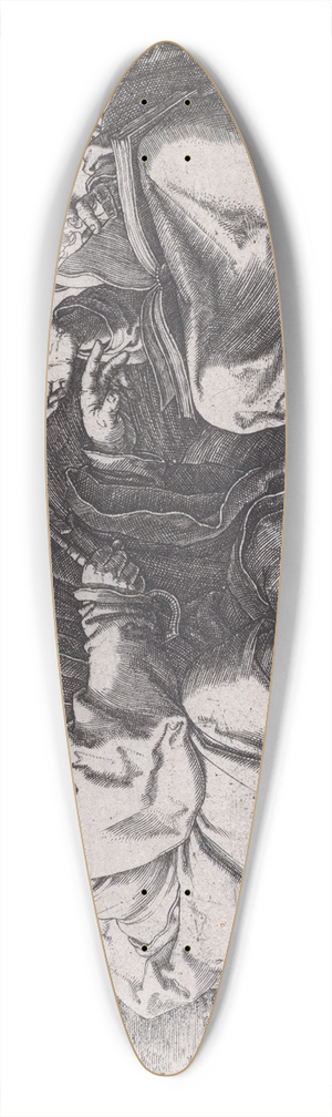 Lucas Van Leyden - Saints Peter and Paul Seated in a Landscape 39.3 inch art pintail longboard deck