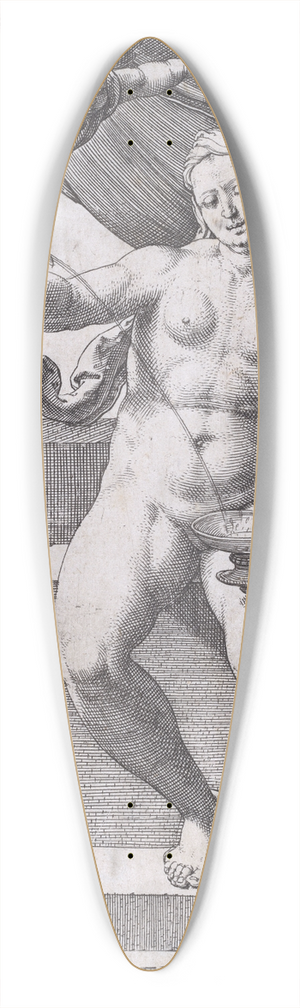 Lucas Van Leyden - Temperancia (Temperance) 39.3 inch art pintail longboard deck