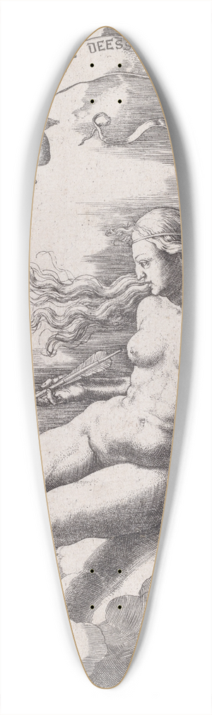 Lucas Van Leyden - Venus and Cupid 39.3 inch art pintail longboard deck