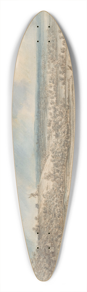 Lucas van Uden - Uitgestrekt landschap 39.3 inch art pintail longboard deck
