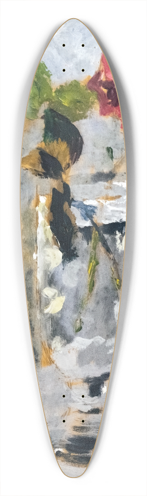 Luce Boyals - Rose glass 39.3 inch art pintail longboard deck