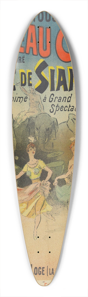 Lucien Lefvre - Boule De Siam 39.3 inch art pintail longboard deck