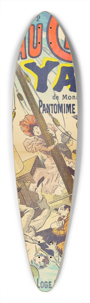 Lucien Lefvre - Le Yacht 39.3 inch art pintail longboard deck