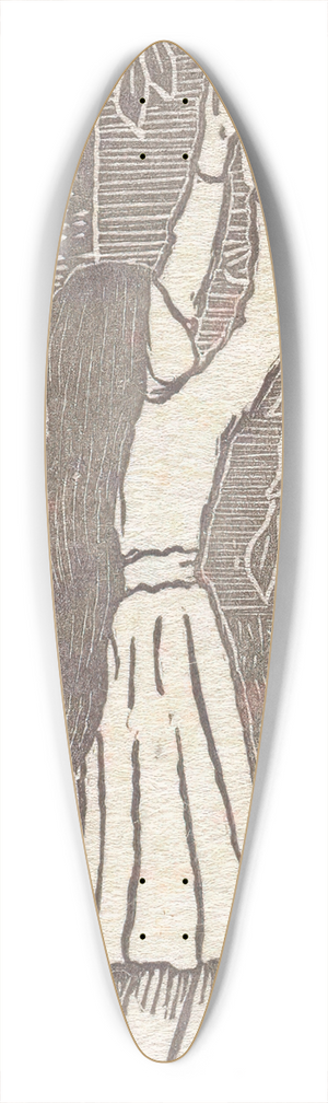 Lucien Pissarro - Meisje appels plukkend 39.3 inch art pintail longboard deck
