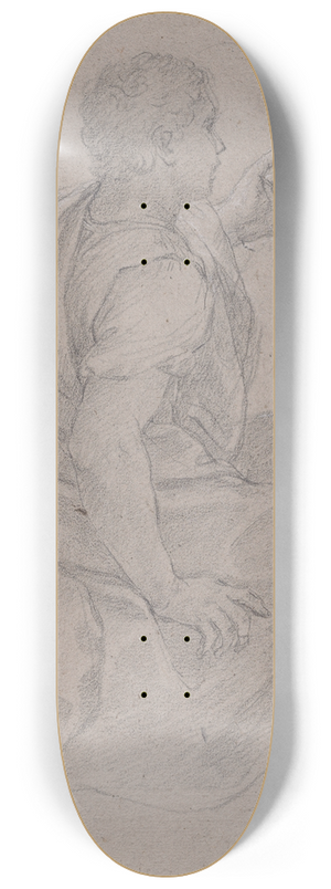Giacomo Zoboli - Seated Young Man 8.25 inch art skate deck Giacomo Zoboli - Seated Young Man 8.25 inch art skate deck