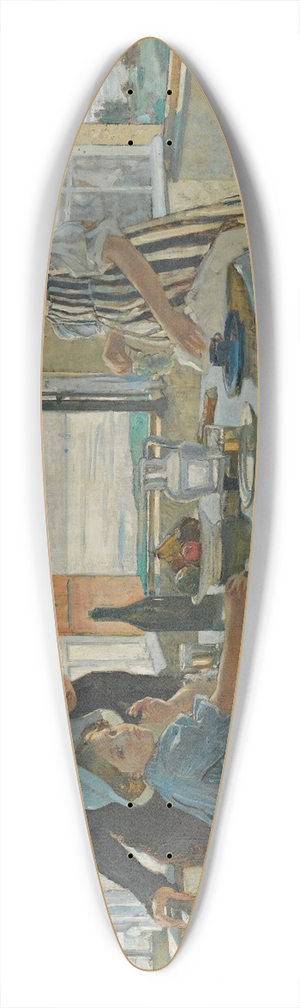 Lucien Simon - Le Petit Dejeuner 39.3 inch art pintail longboard deck