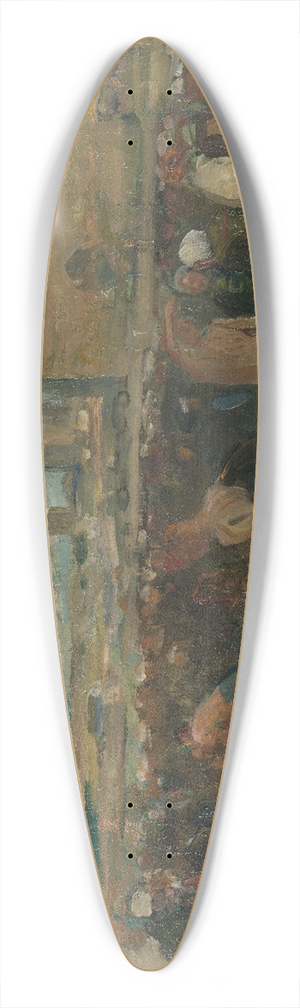 Lucien Simon - Worstelaars in Bretagne (Frankrijk) 39.3 inch art pintail longboard deck